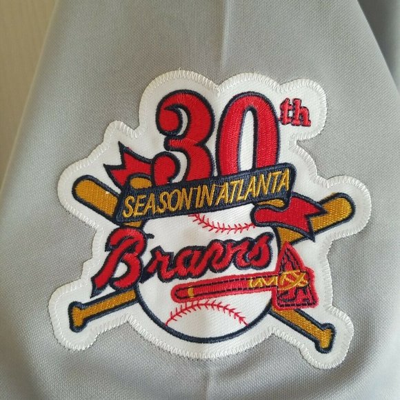 Chipper Jones Jersey Atlanta Braves 1995 Throwback Stitched NEW With Patches! - Picture 10 of 11